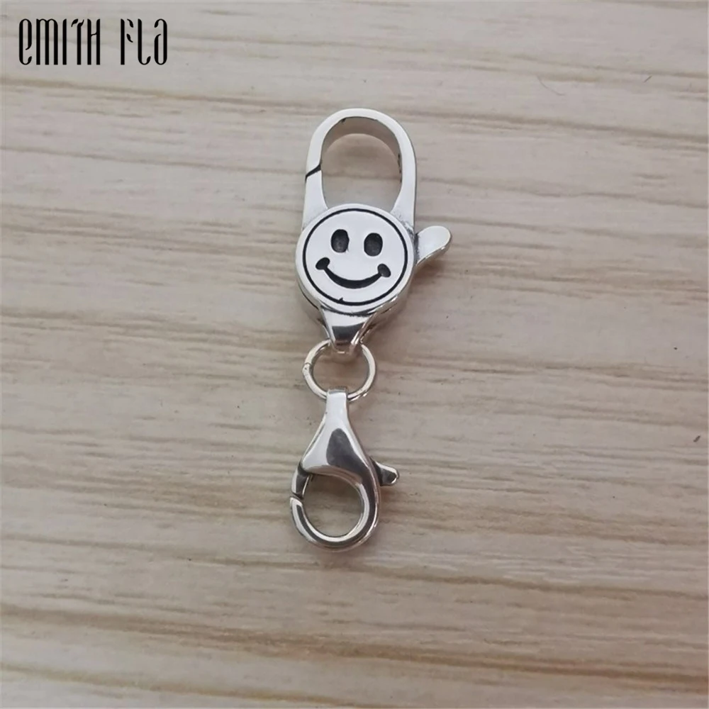 

Smiling Face Lobster Lock Silver 925 Original Beads Fit Original Bracelet Jewelry Vintage Bead for Jewelry Making Beads Pendants