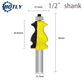 

1/2"shank wood milling cutter Router Bit Line knife Woodworking cutter Tenon Cutter for Woodworking Tools cutters for wood