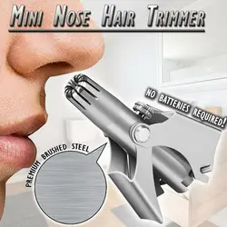 Триммер для волос в носу из нержавеющей стали Мини портативное удаление волос из носа машинка для стрижки WH998
