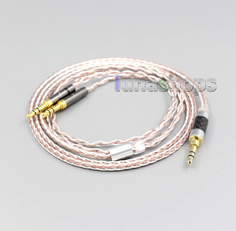 LN006406 800 Wires Soft Silver OCC Alloy AFT Earphone Headphone Cable For Onkyo A800 Headphone Earphone