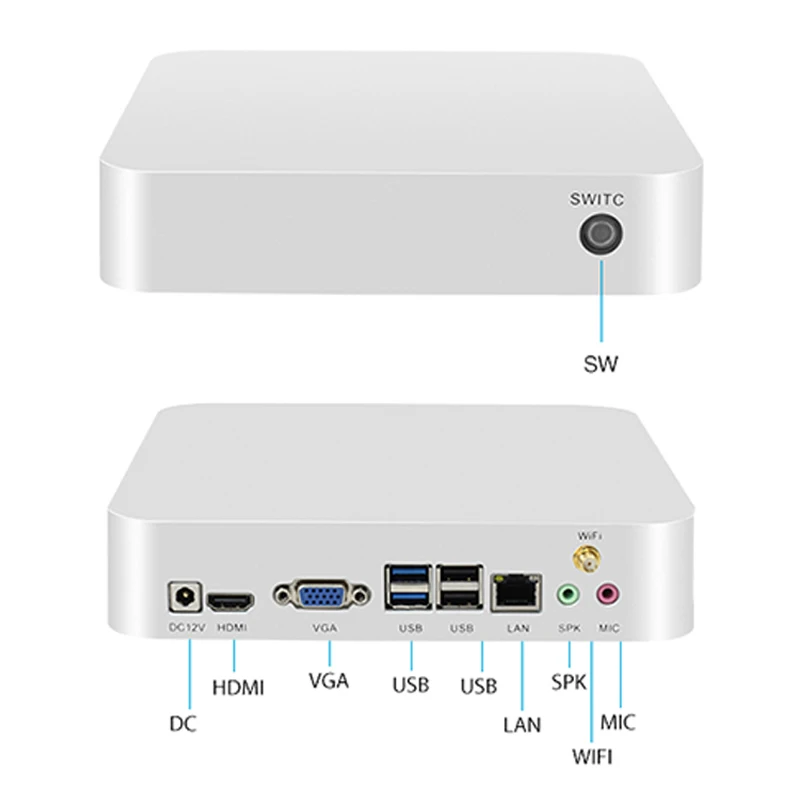 Портативный мини компьютер Intel Celeron n2810 n2830 Linux i5 9400f i9 9900k|Мини ПК| |