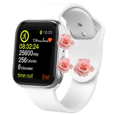 GOLDENSPIKE IWO9 Смарт-часы серии 4 44 мм с gps Спорт монитор сердечного ритма Smartwatch для iOS iPhone Android телефон-часы - Цвет: white