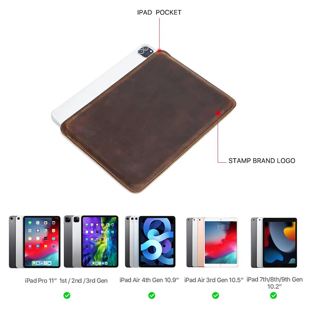 Couro Capa de Couro para Ipad Case para Ipad Pro 11 Air Ipad Air 10.9 7th 8th 9th 10th Generation 10.2 - Imagem 6