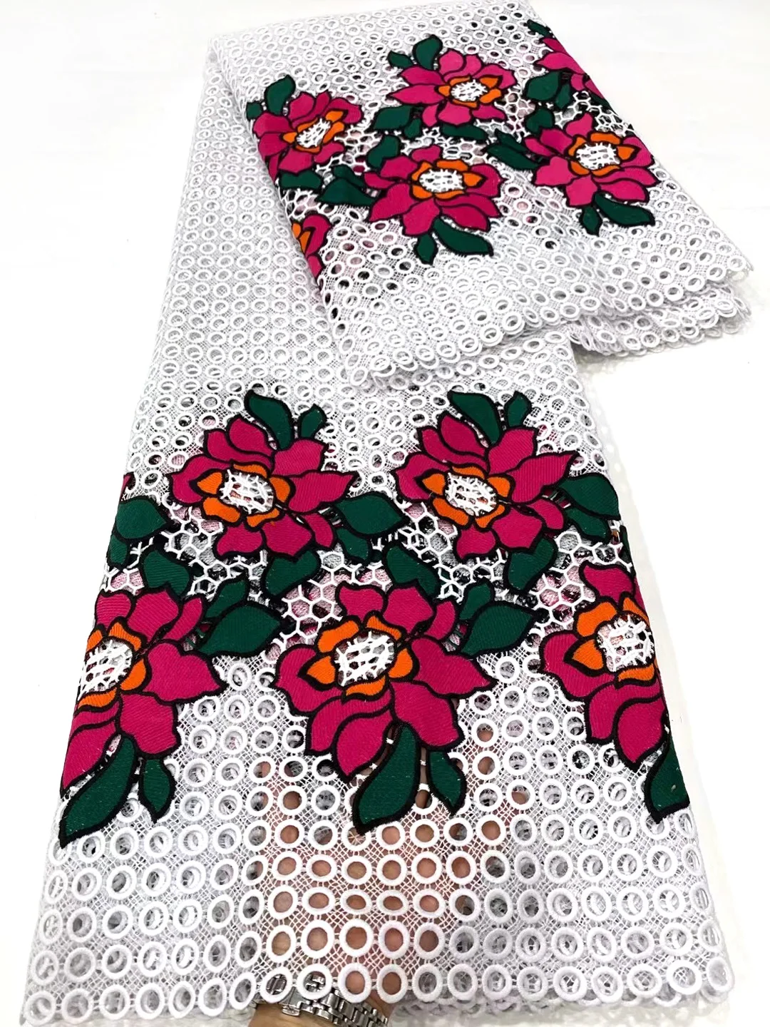 

African Lace Fabric 2021 High Quality Lace Lace Fabric Nigeria Wedding Newest French Rope Lace Fabric AD5115