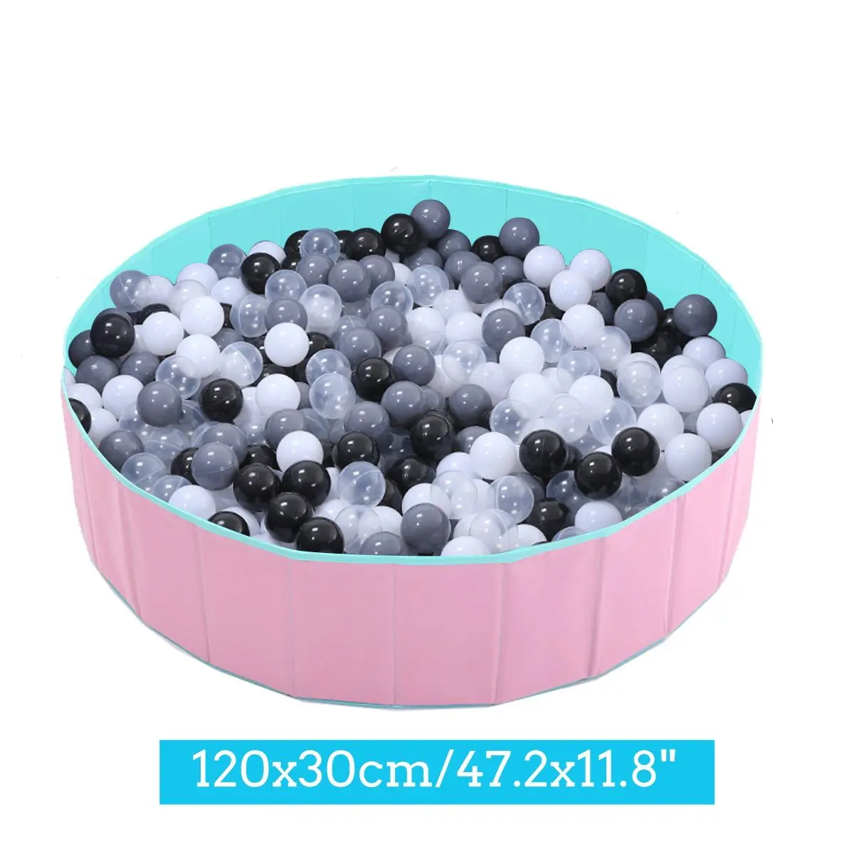 PinkGreen ball 120x3 Детский манеж, блестящий мяч, ямы, складной мяч, бассейн, 100 шт, Океанский шар, игрушка, моющийся, складной забор, 3 размера - Цвет: PinkGreen ball 120x3