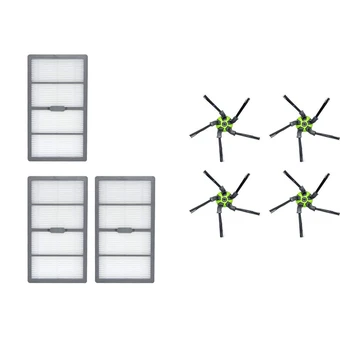 

Top Deals 4 Side Brush + 3 Filter Suitable for IROBOT ROOMBA S9 S9+ Sweeping Robot Vacuum Cleaner Accessories