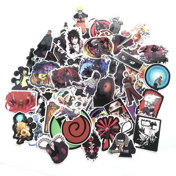 

70PCS/set Waterproof Japan Anime Naruto Sticker For Laptop Car Trunk Skateboard Guitar Fridge Backpack Decal Toy Stickers
