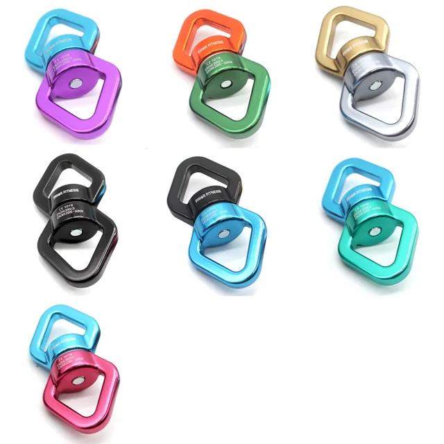 NEW 30KN Yoga Accessories Universal Ring Gimbal Ring Rotary Connector Rotational Hammock Swing Spinner Rope Swivel