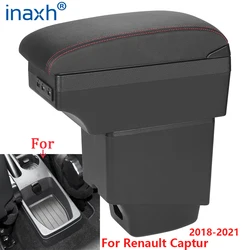 Reposabrazos para Renault Captur, caja de almacenamiento de accesorios para coche, USB, 2018, 2019, 2020, 2021