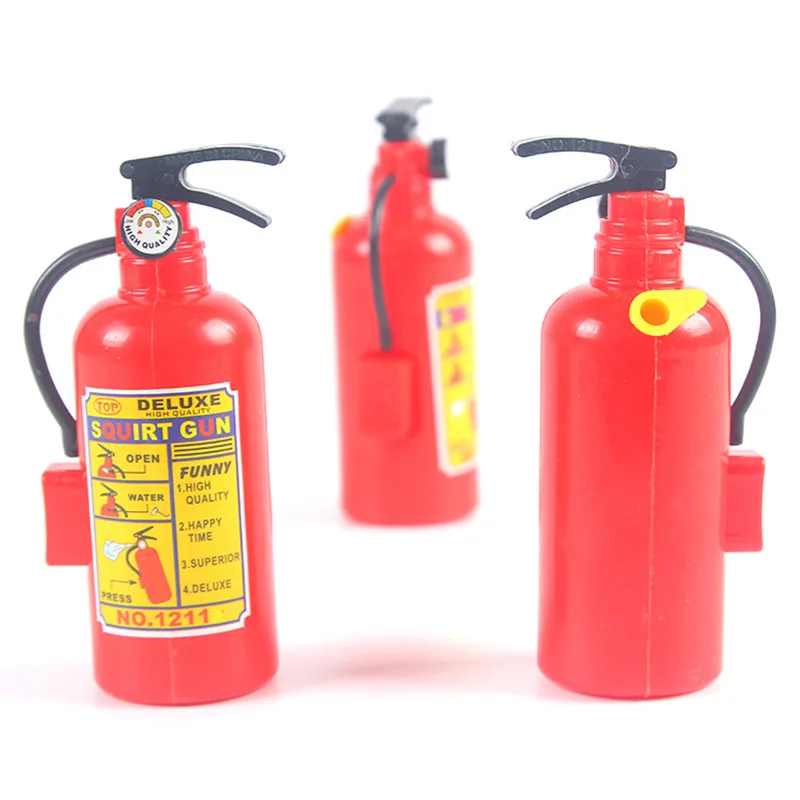 1pc Fire Extinguisher Toy Plastic DIY Water Gun Mini Spray Kids Water Toys UK ZT 