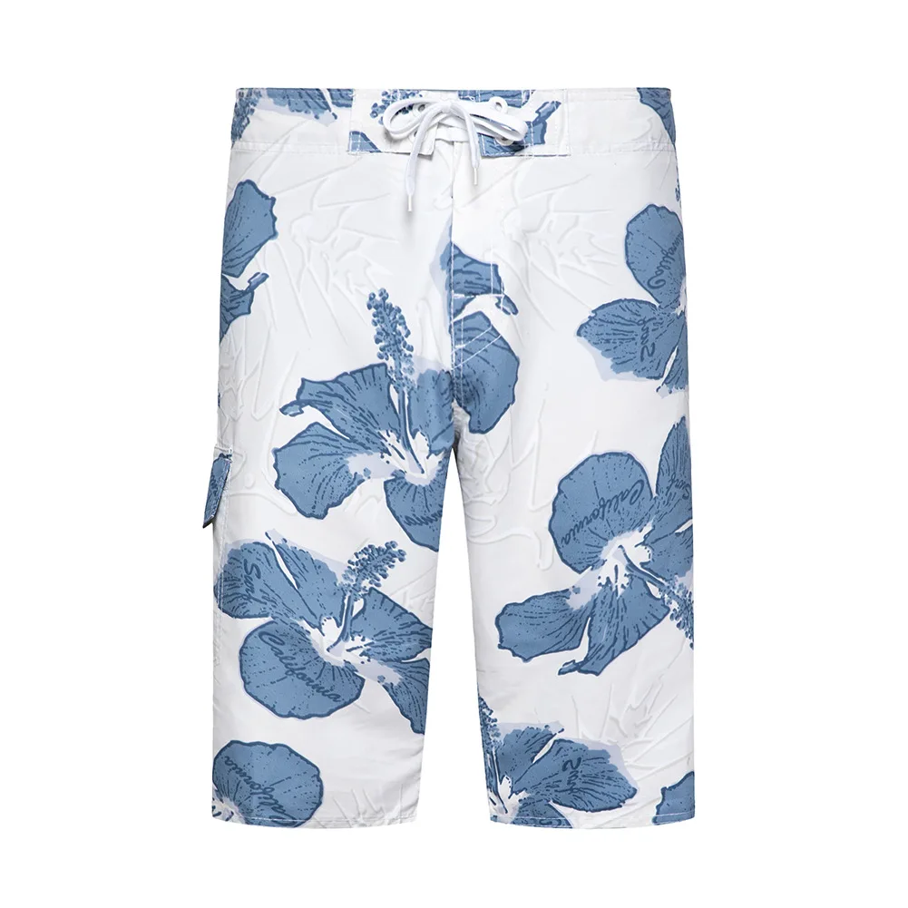Summer Men Swimwear Trunks Flower Print Quick-drying Swiming Shorts for Men Swimsuits Trunks Surf Board Shorts Bathing Suit 2020