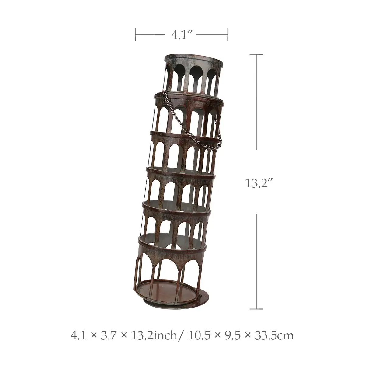 

The metal tower wine rack Wine rack with practical and beautiful appearance Practical ornament Handicraft