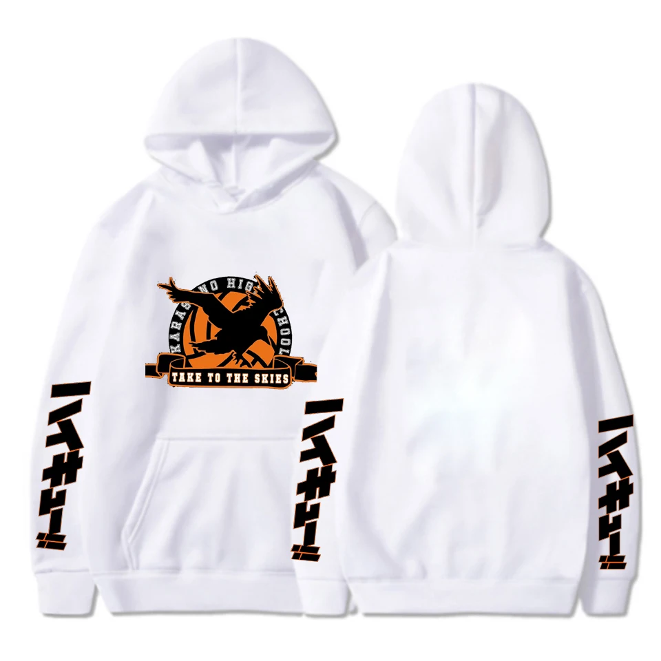 

Harajuku Hooded Sweatshirt Women Haikyuu! Manga Anime Karasuno - Haikyuu Fashion Pullovers Hoodies Sweatshirts Casual Streetwear