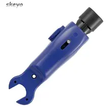 

Coaxial Cable Stripper Clamp Wrench Wire Crimping Pliers Tool For RG59 RG6 Dual-purpose Wire Stripper With Hex Wrench