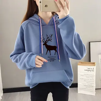 

Letter Friends Printing Chic Simple hoody Jumper Hooded Sweatershirt pullovers autumn winter casual white color