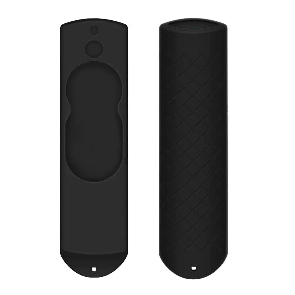 BK Противоскользящий силиконовый защитный чехол для Amazon Fire tv голосовой пульт 5.9In для Amazon tv Stick пульт дистанционного управления#911 - Цвет: BK