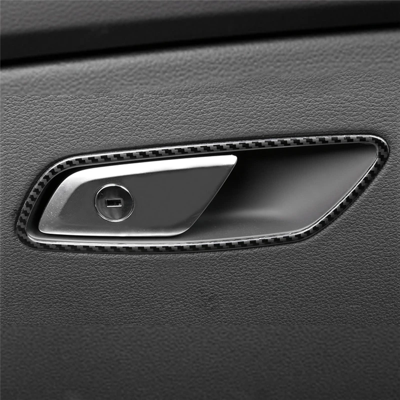 Carманго для Audi A6 C8, автомобильный Стайлинг, коробка для хранения перчаток, ручка, накладка, рамка, наклейка, хромированные аксессуары для интерьера