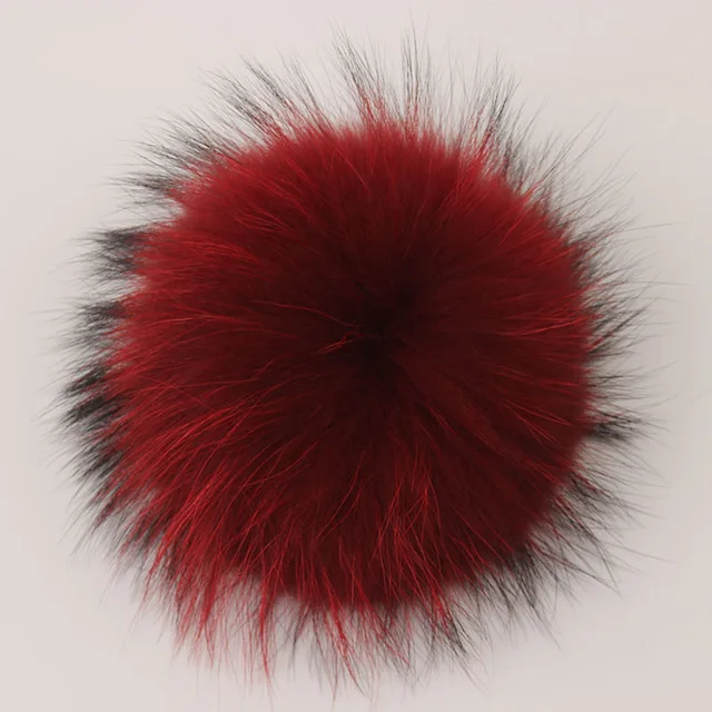 DIY Big Size 14cm 15cm Real Fur Pompoms Fox Raccoon Fur Pom Pom Mink Fur Pompons Fur Ball For Hats Bags Shoes Scarf Accessories 