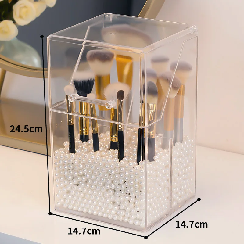 ILFALZT Makeup Pinselhalter mit 2 St/ück Kosmetik Schwammhalter Kosmetik Organizer Holz Holz Makeup Organizer Aufbewahrung