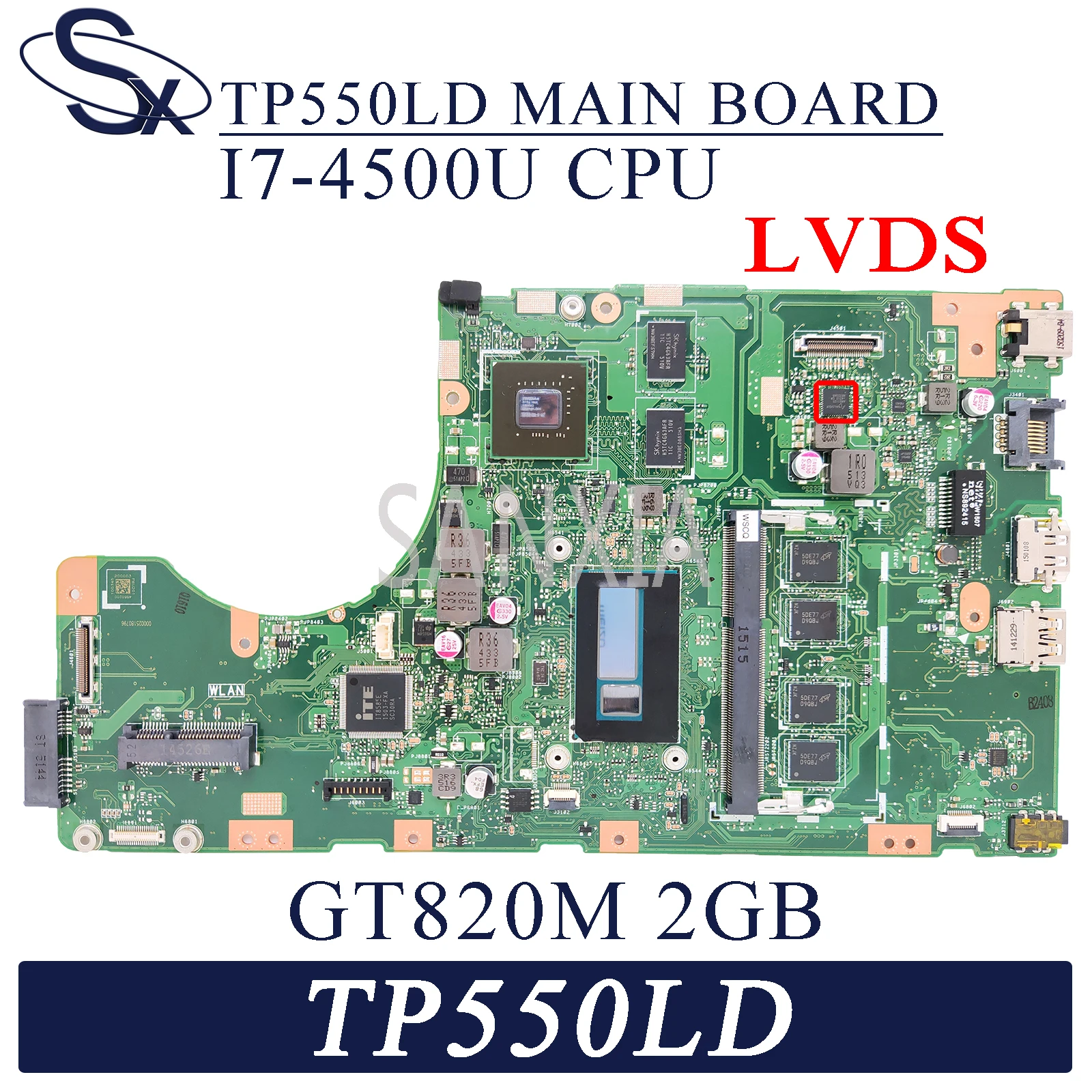 KEFU TP550LD материнская плата для ноутбука ASUS Transformer Book Flip TP550LN TP550L оригинальная 4GB-RAM