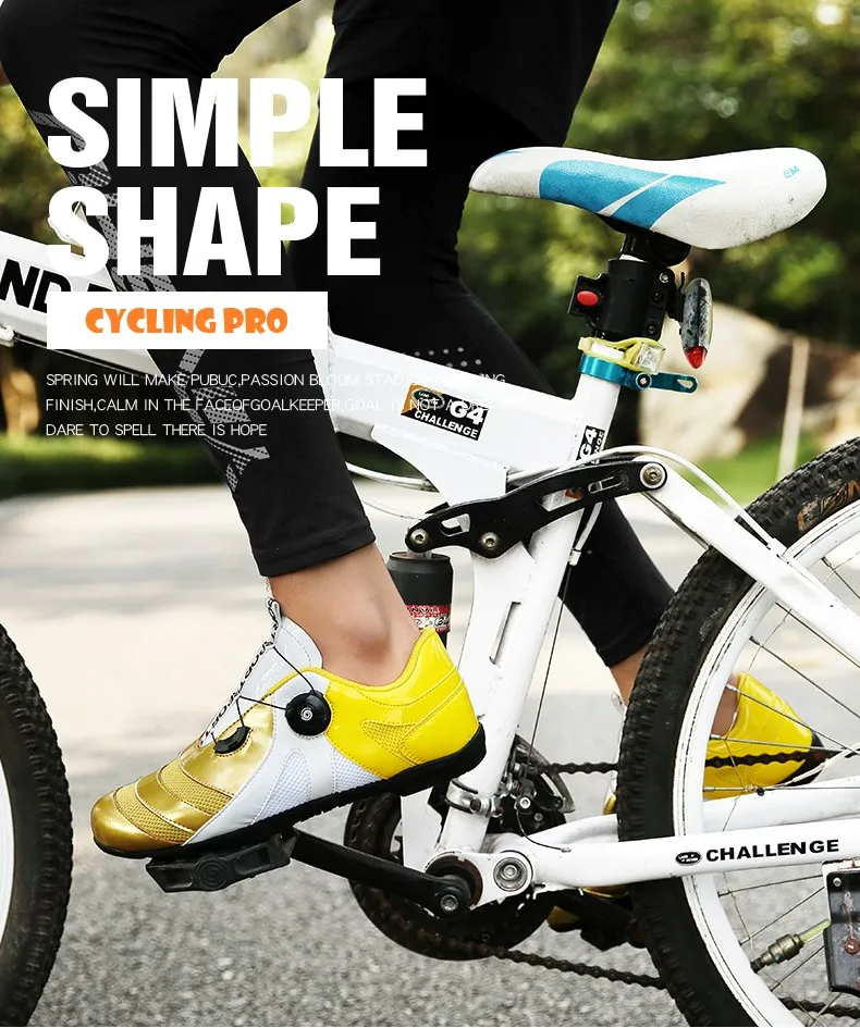Tide Speed Lacing Professional Cycling Shoes Men Women Bicycle Sneakers Breathable Light Road Bike Shoes Outdoor Lovers