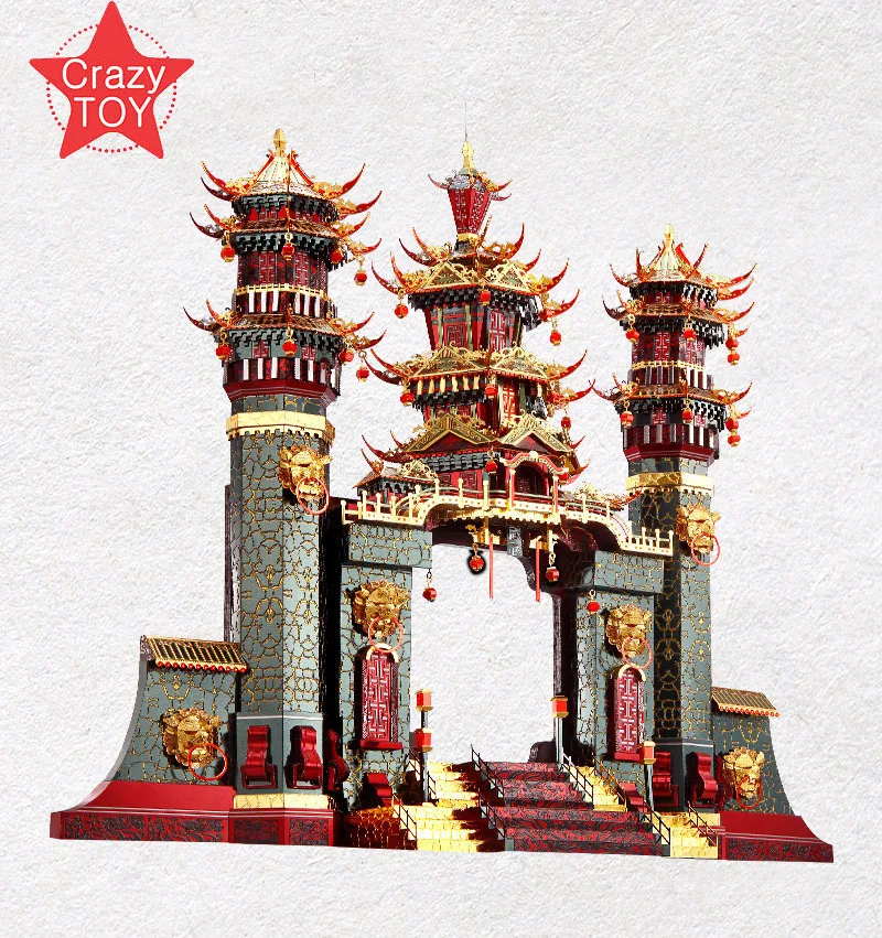 Piececool SOUTHERN GATE DIY 3d металлическая нано-головоломка, Сборная модель, наборы, P140-NRG, лазерная резка, пазлы, игрушки