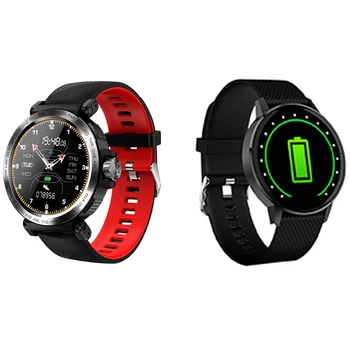 

2 Set Multifunction ligent Watch Waterproof Health Sports Smart Wristband, T4 & S18
