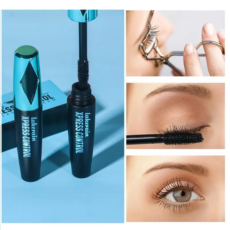 4D Silk Fiber Mascara Waterproof Cosmetic Mascara Eyelash Black Thick Lengthen Eye Makeup Eyelashes TSLM2VIBELY - AliExpress