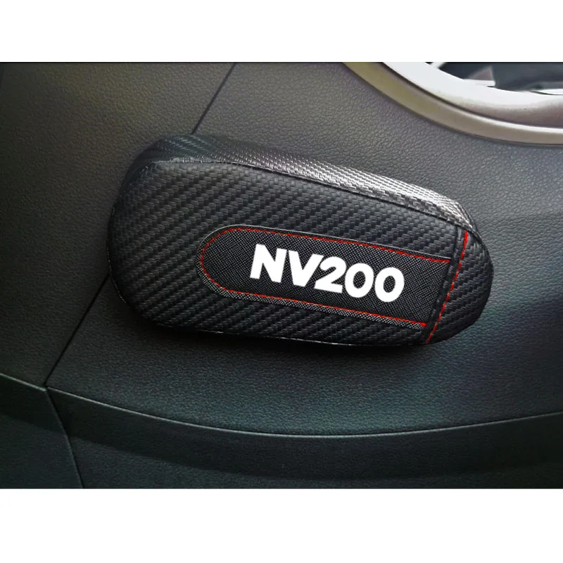 Для Nissan Nv200 1 шт. углеродное волокно кожа авто подушка для ног наколенник