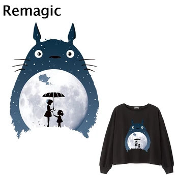 

20pcs Tonari no Totoro cartoon Iron on Heat Transfer Printing Patches Sticker Clothes DIY Applique Washable Thermal patchwork