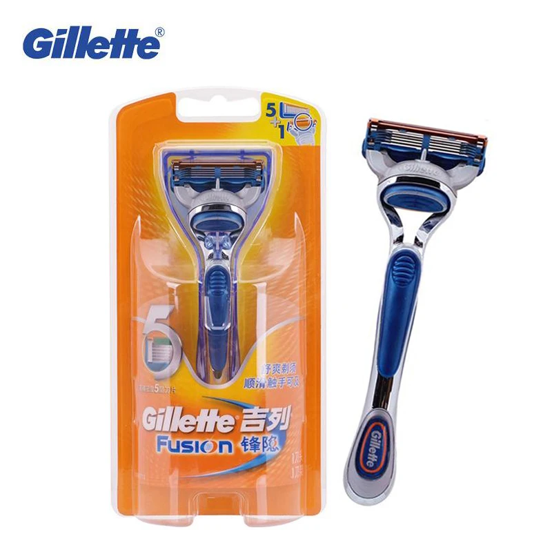 

Gillette Fusion Safety Shaving Razors Genuine Shavers for Men Brand Straight Razors 1 Holder with 1 Head