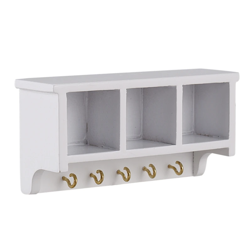 1/12 Miniature Dollhouse Kitchen Wood Wall Bracket White | Игрушки и хобби