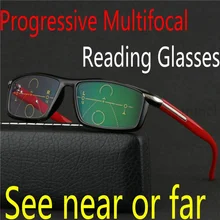 Новые мужские прогрессивные мульти-фокус очки для чтения полная Рамка прогрессивные многофокусные очки для чтения умные дальние и близкие NX