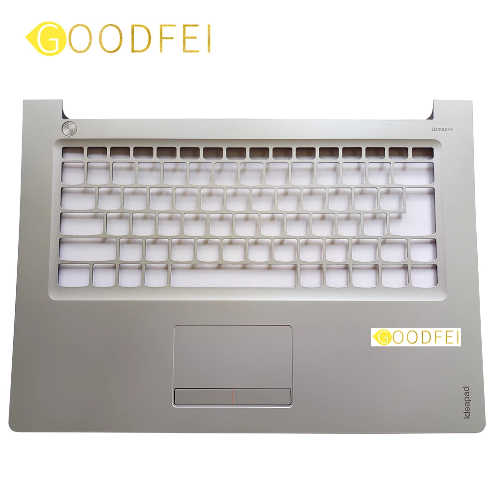 

New Original For Lenovo ideapad 310-14 310-14ISK IKB IAP Palmrest Upper Case Keyboard Bezel Cover w/ Touchpad Silver AP10Q000510
