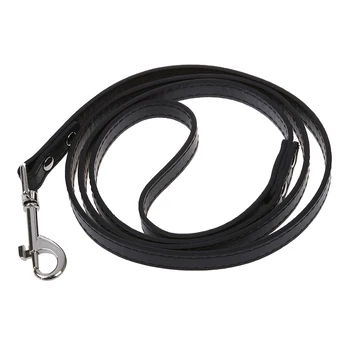 

Black fashionable leather strap for pet dog 12" S 120 * 1.5cm