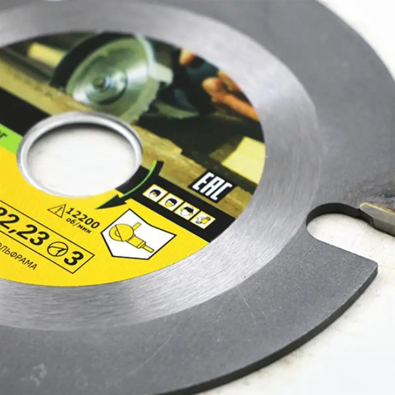 WINOMO 125mm 3 Tooth Circular Saw Blade Disc Carbide Tipped Wood Cutting Disc Carving Disc Blades For Angle Grinders