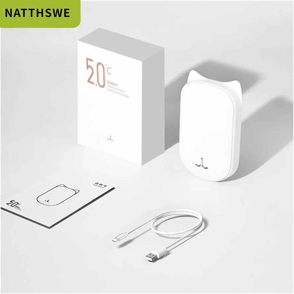 Портативный внешний аккумулятор NATTHSWE для смартфонов с зарядкой от usb 10000 мАч