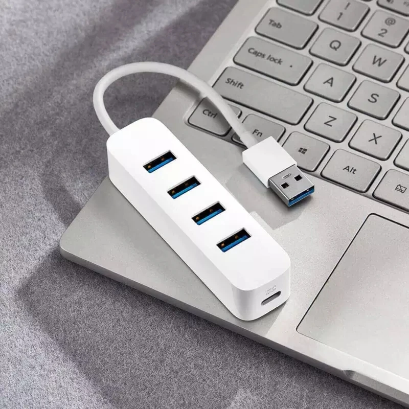 XIAOMI 4 порта USB3.0 хаб с резервным блоком питания интерфейс USB удлинитель концентратора удлинитель коннектор адаптер для портативных ПК