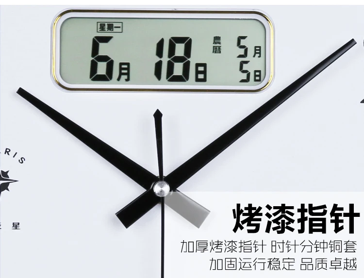 3d большие цифровые Стеклянные настенные часы современный дизайн механизм бесшумные кухонные северные часы Horloge настенные часы домашний декор WBY019