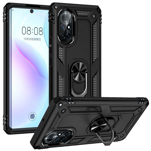 For HUAWEI Nova 9 8i 7 7i P40 P40 PRO Mate40 Mate40 pro Mate30 P30lite Case Shockproof Armor Magnetic MetalRing Stand Cover