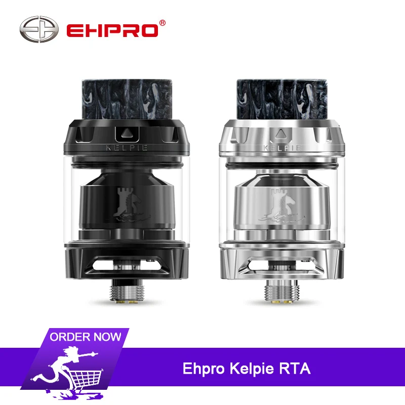 

Original Ehpro Kelpie RTA 3.5ml/ 2ml Capacity tank Atomizer Single Coil Honeycomb air Slot Electronic cigarette RTA VS Zeus X