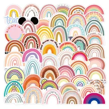 

10/50PCS Rainbow Bridge Cartoon Stickers for Girl Children Toys on The Laptop Fridge Phone Skateboard Suitcase Decals Sticker