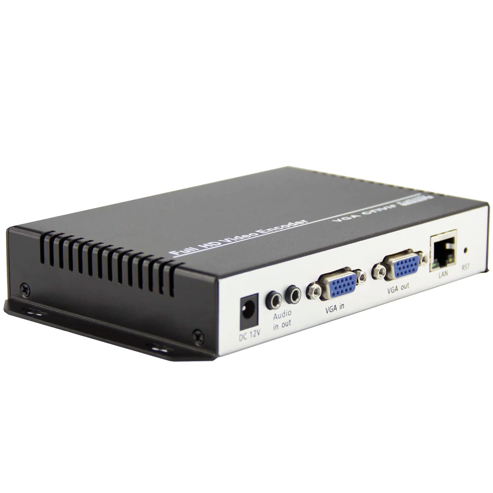 MPEG 4 H.264 /AVC VGA + стерео аудио потоковый IP кодировщик аппаратное обеспечение для