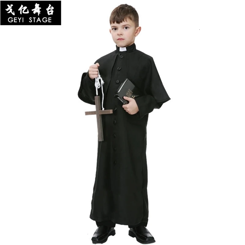 

Hot Halloween costumes cosplay stage performances luxury children's clothes Father prophet monks costume