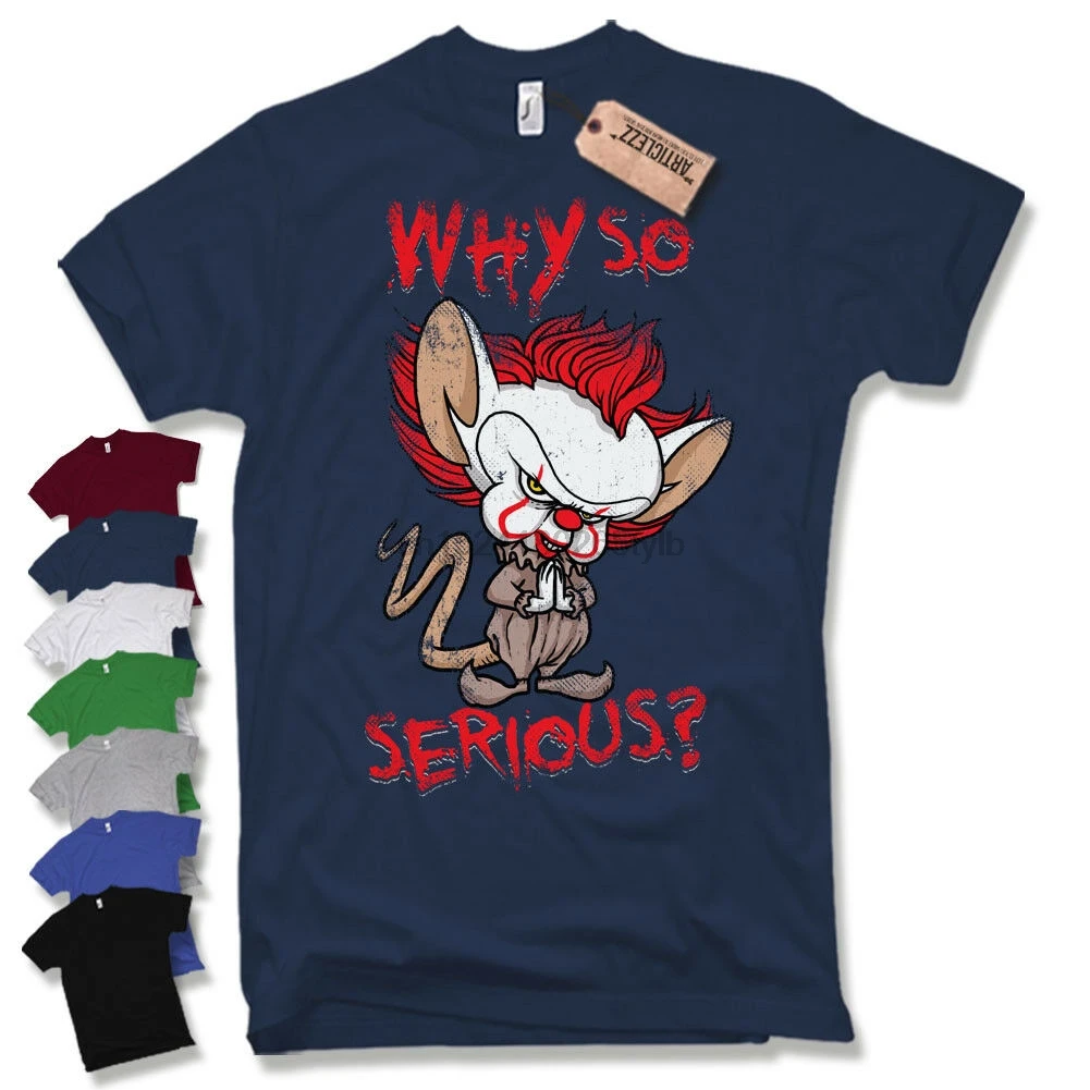 Why as Serious Футболка-Джокер смешная пародия мозгов Funshirt s m l xl XXL |