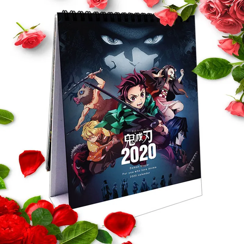 Аниме календарь Kimetsu No Yaiba клинок демона, истребитель, сделай сам, Мультяшные персонажи, календари