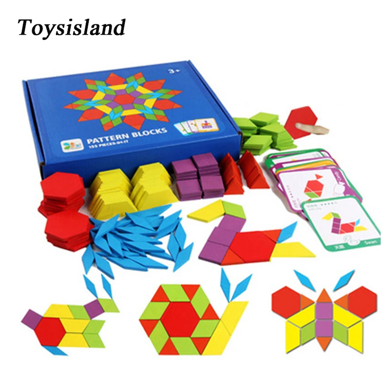 

155pcs Montessori Toys Educational Toys for Kids Building Blocks 3D Puzzle Creative Game Wooden Jigsaw Puzzle