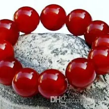 Браслет из красного натурального агата, браслет из зеленого нефрита, браслет из красного халцедона с жемчугом и кристаллами, ювелирные изделия для мужчин и женщин