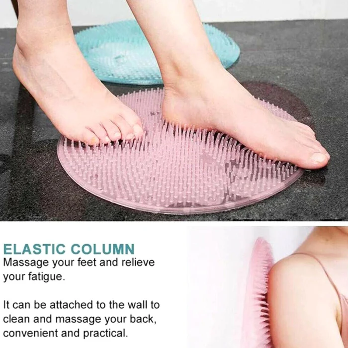 Силиконовая Массажная подушка для ванны щетка противоскользящая для ленивых мытья ног чистая омертвевшая кожа ванная комната SSwell