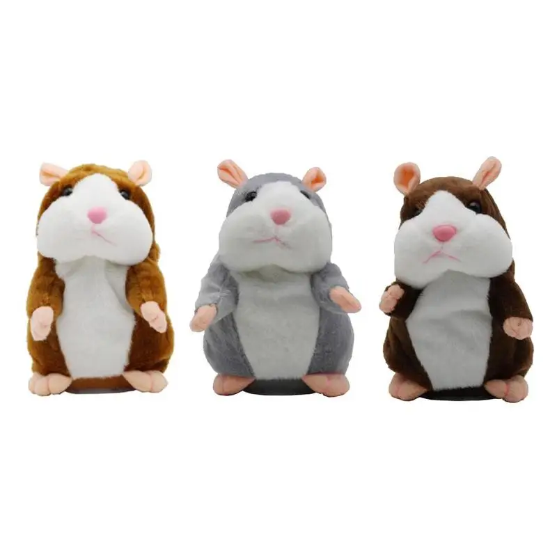 

Cute Talking Hamster Plush Animal Doll Sound Record Repeat Educational Toys Children Gift Dropshipping